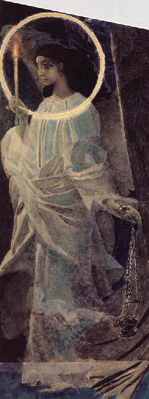 Mikhail Vrubel Angel with a censer and a candle oil painting image